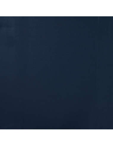 Tissu, Satin de Coton Uni, Bleu Marine, Laize 150 cm, 100% Coton 115g/m²