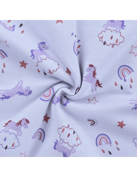 Sweat envers fourrure, cheval et arc-en-ciel