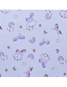 Sweat envers fourrure, cheval et arc-en-ciel