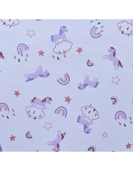 Sweat envers fourrure, cheval et arc-en-ciel