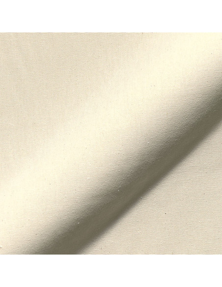Tissu, Demi-Natté Aspect Lin Uni, Naturel, Laize 140 cm, 80% Coton 20% Polyester 205g/m²