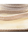 Galon robe lurex, 12mm, beige