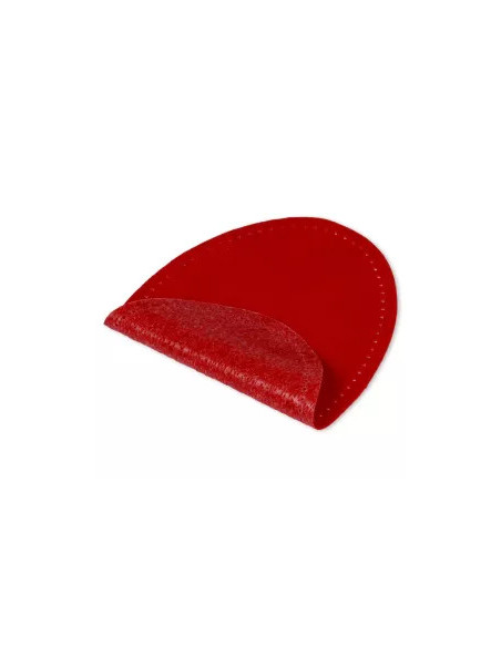 Renforts imitation daim, thermocollant, 9,5 x 14,5 cm, rouge