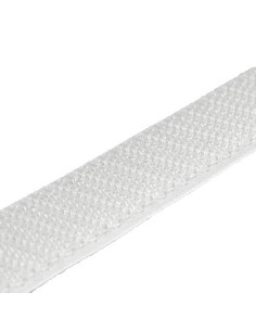 Auto-agrippant à coudre, coté crochets, 20mm, blanc