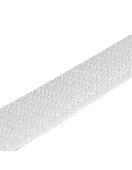 Auto-agrippant à coudre, coté crochets, 20mm, blanc