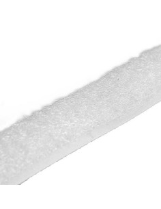 Auto-agrippant à coudre, coté velours, 20mm, blanc