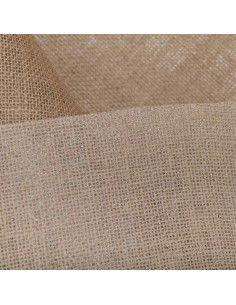 Tissu, Toile de Jute Enduite, Naturelle, Laize 150 cm, Jute Enduite 330g/m² 2