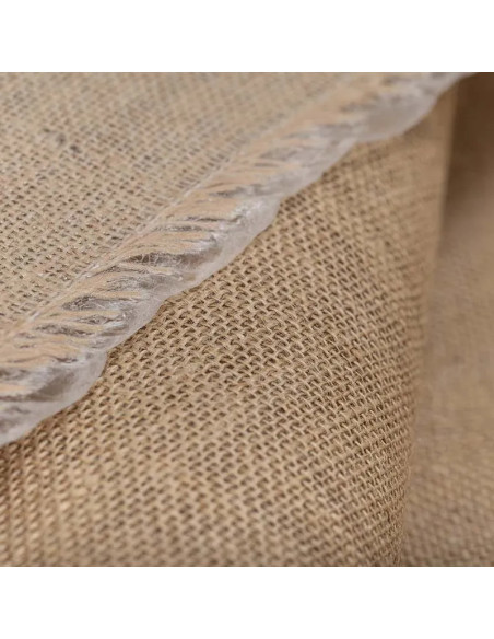 Tissu, Toile de Jute Enduite, Naturelle, Laize 150 cm, Jute Enduite 330g/m²