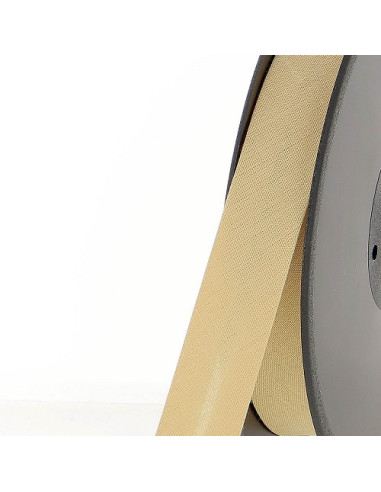 Biais tout textile, polycoton, 20mm, sable