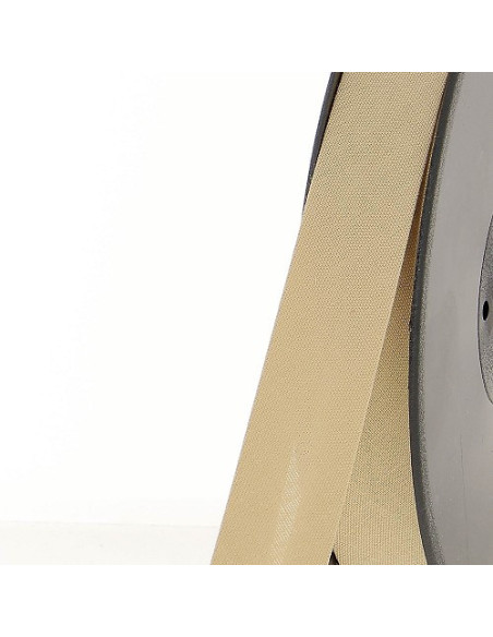 Biais tout textile, polycoton, 20mm, lin