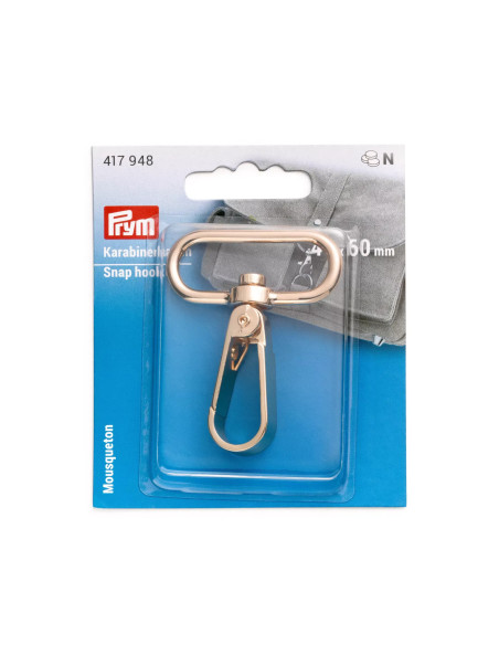 Mousqueton 40 x 60 mm, or