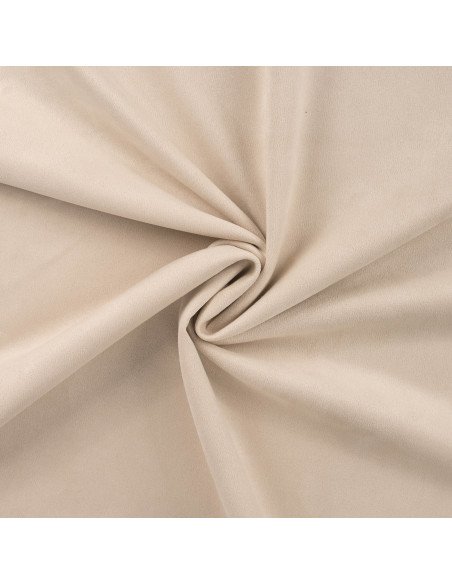 Tissu, Suédine Scuba Unie, Écru, Laize 150 cm, 96% Polyester 4% Spandex 280g/m²