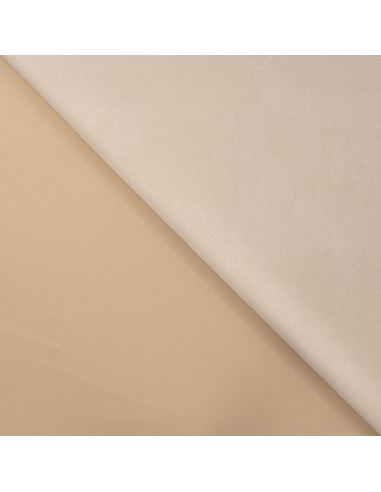 Tissu, Suédine Scuba Unie, Écru, Laize 150 cm, 96% Polyester 4% Spandex 280g/m²