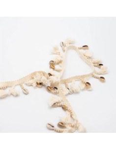 Galon frange, coquillages