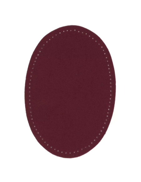 Renforts imitation daim, thermocollant, 9,5 x 14,5 cm, rouge foncé
