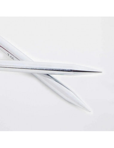 Aiguilles à tricoter circulaires, Nova metal, 40cm, Ø 2,5mm, gris