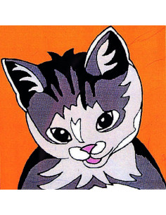 Kit canevas débutant - Le chat