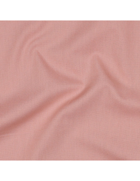 Popeline de coton unie, vieux rose