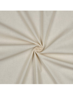 Popeline de coton unie, naturel