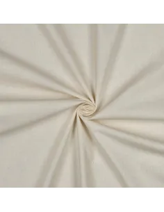 Tissu, Popeline de Coton Unie, Naturel, Laize 150 cm, 100% Coton 195g/m²