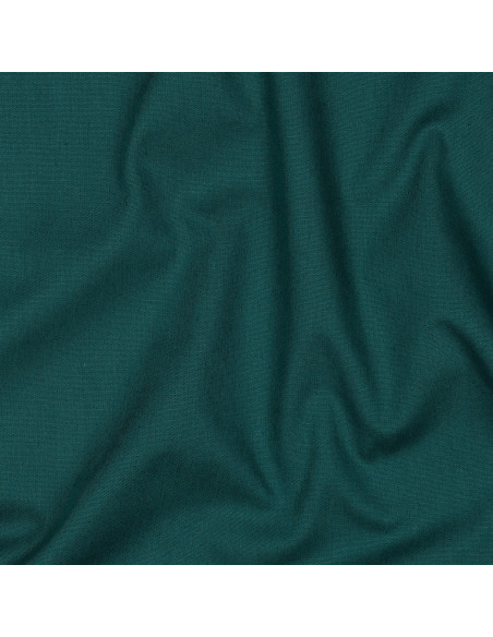 Tissu, Popeline Unie, Vert Émeraude, Laize 150 cm, 100% Coton 195g/m²