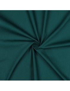 Popeline de coton unie, vert émeraude