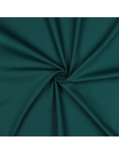 Popeline de coton unie, vert émeraude