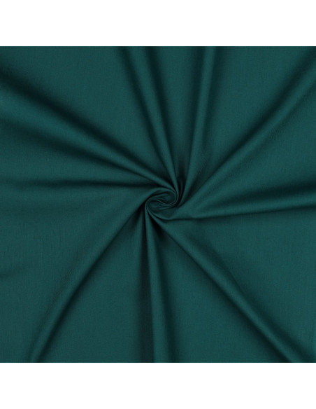 Tissu, Popeline Unie, Vert Émeraude, Laize 150 cm, 100% Coton 195g/m²