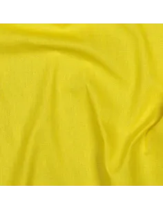 Tissu, Popeline de Coton Unie, Jaune Citron, Laize 150 cm, 100% Coton 130g/m² 2