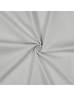 Popeline de coton unie, gris clair