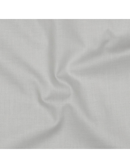 Tissu, Popeline de Coton Unie, Gris Clair, Laize 150 cm, 100% Coton 130g/m²