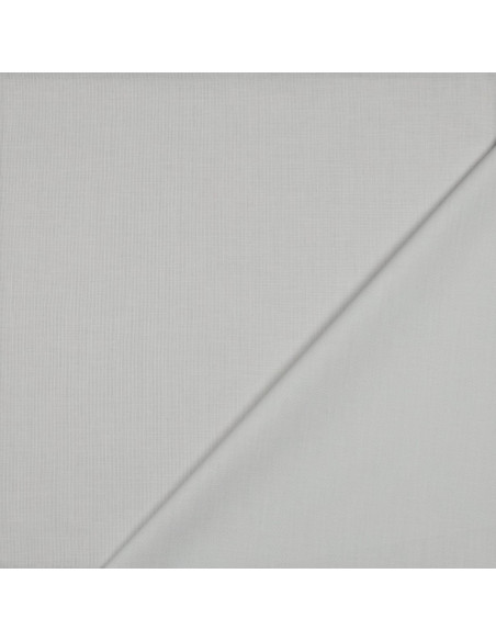 Tissu, Popeline de Coton Unie, Gris Clair, Laize 150 cm, 100% Coton 130g/m²