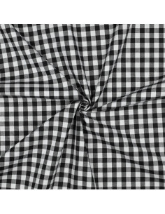 Vichy, carreaux moyens (10mm), noir