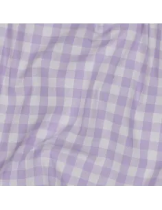 Tissu, Vichy Carreaux 10mm, Lilas, Laize 144 cm, 100% Coton 110g/m² 2