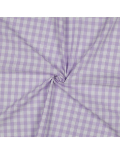 Vichy, carreaux moyens (10mm), lilas