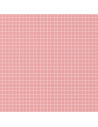 Cretonne de coton, carreaux, rose