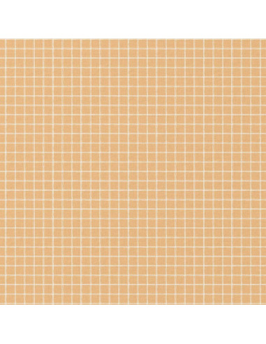 Tissu, Cretonne de Coton à Carreaux, Jaune Moutarde, Laize 150 cm, 100% Coton 115g/m²