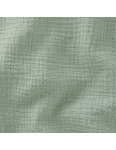 Tissu, Double Gaze de Coton Unie, Kaki Clair, Laize 130 cm, 100% Coton 125g/m²