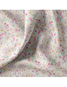 Tissu, Cretonne de Coton Licorne, Multicolore, Laize 150 cm, 100% Coton 115g/m² 2
