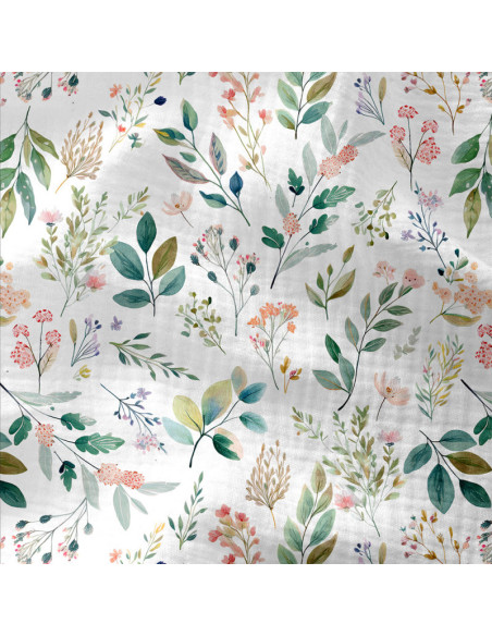 Double gaze, impression digitale, feuillage