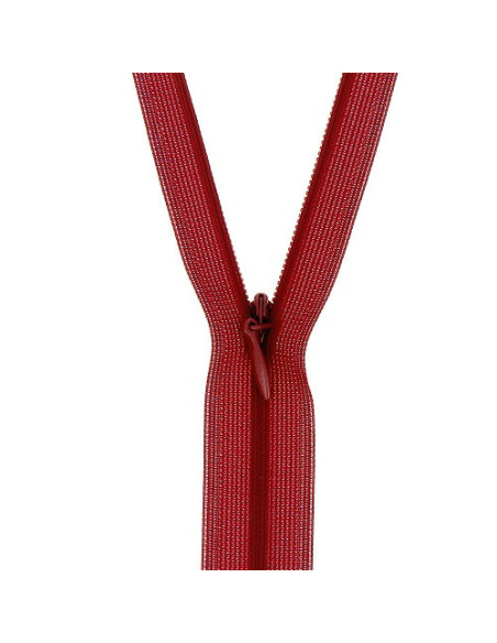 Fermeture à glissière, non séparable, invisible, N° 2, 22 cm