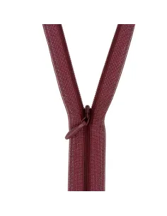 Fermeture à glissière, non séparable, invisible, N° 2, 60 cm