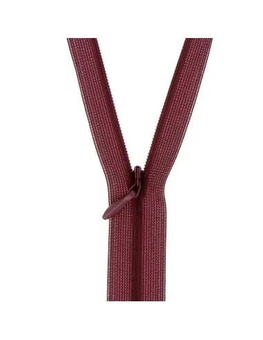 Fermeture à glissière, non séparable, invisible, N° 2, 60 cm