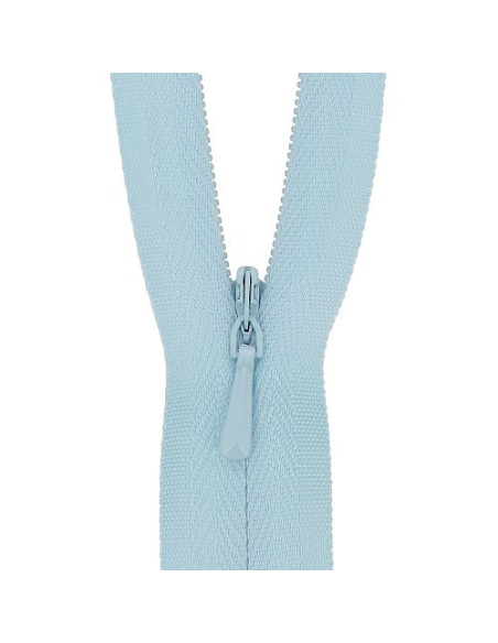 Fermeture à glissière, non séparable, invisible, N° 3, 25 cm