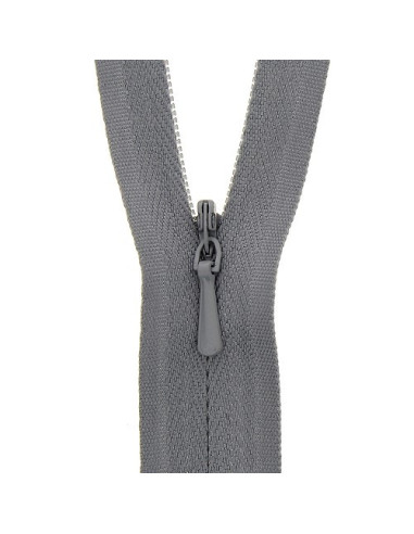 Fermeture à glissière, non séparable, invisible, N° 3, 25 cm