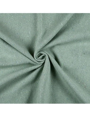 Tissu, Toile d'Ameublement Ultra-Robuste, Sauge, Laize 150 cm, Coton & Polyester Recyclés 790g/m²