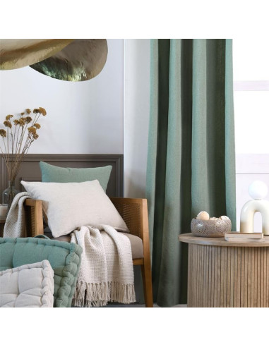 Tissu, Toile d'Ameublement Ultra-Robuste, Sauge, Laize 150 cm, Coton & Polyester Recyclés 790g/m²