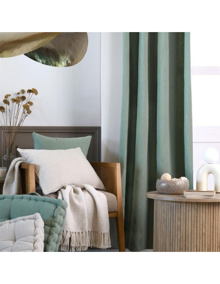 Toile Monaco, tissé, sauge