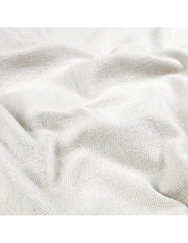 Tissu, Toile Unie, Écru, Laize 150 cm, Coton & Polyester Recyclés 790g/m²
