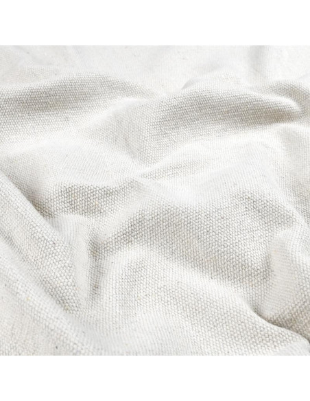 Tissu, Toile Unie, Écru, Laize 150 cm, Coton & Polyester Recyclés 790g/m²